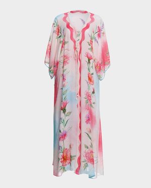 Selma Chroma Maxi Kimono Coverup
