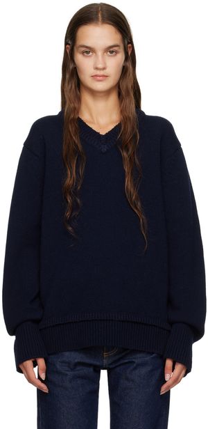 Maison Margiela Navy Layered Sweater