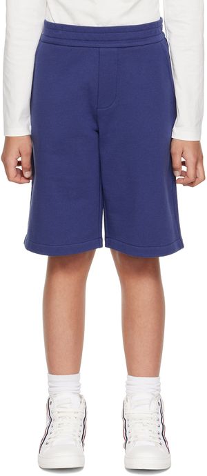 Moncler Enfant Kids Navy Patch Shorts