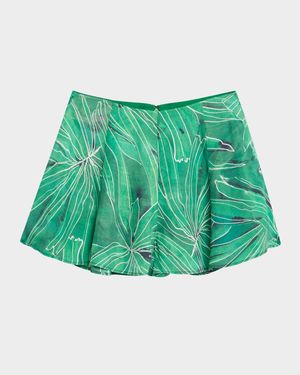 Miles Printed High-Rise Shorts