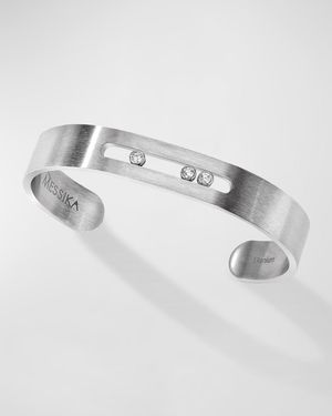 MEN'S TITANIUM DIAMOND BRACELET