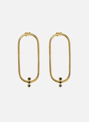 Aec Paris - Boucles d'oreilles pendantes ilithyie - Taille Unique - Vert