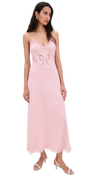 LoveShackFancy Manuela Dress Quartz Pink XL
