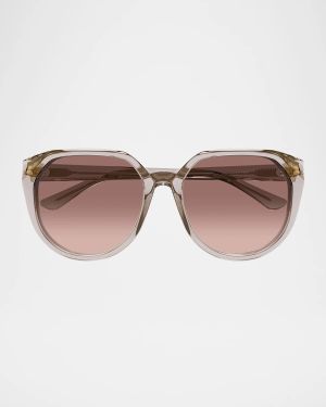 Round Acetate Sunglasses