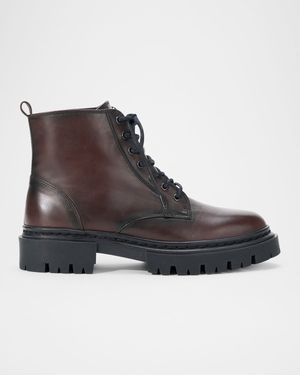 Henry Leather Combat Boots