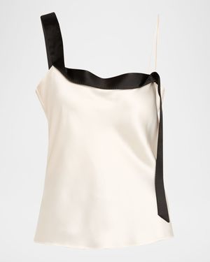 Ribbon Silk Cami Top