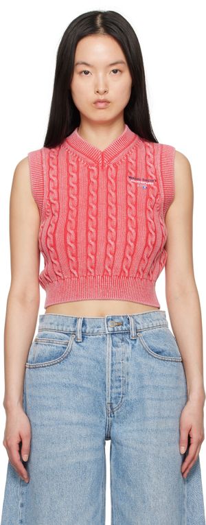 alexanderwang.t Red Organic Cotton Vest