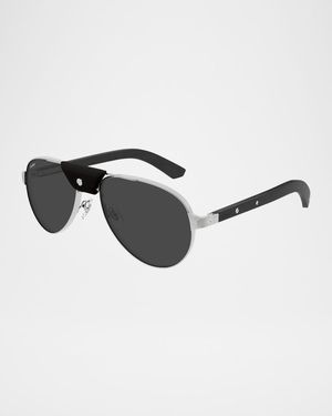Men's CT0495SM Metal Aviator Sunglasses
