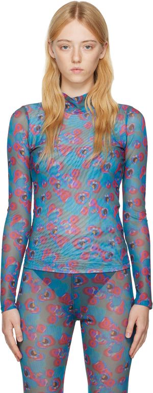 Henrik Vibskov Blue Polka Dot Turtleneck