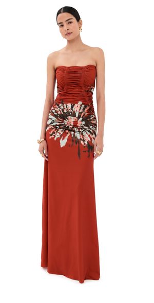 Silvia Tcherassi Collins Dress Burnt Flower S