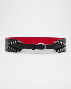 Cabata Spike Belt in Leather