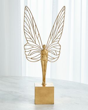 Winged Woman Sculpture