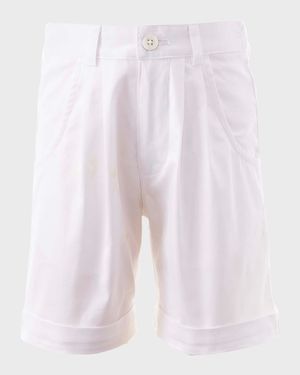 Boy's Tailored Turn-Up Shorts, Size 2-10