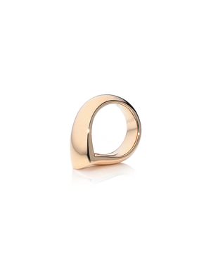 18k Rose Gold Large Drop Ring