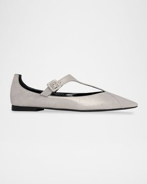 Eddie Patent Leather Mary Jane Flats