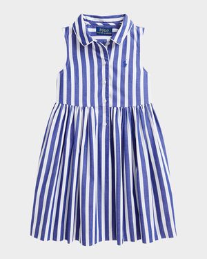 Girl's Striped Day Dress, Size 3-6X