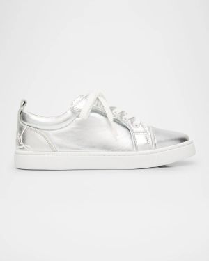 Girl's Funnyto Low-Top Metallic Leather Sneakers, Toddlers/Kids