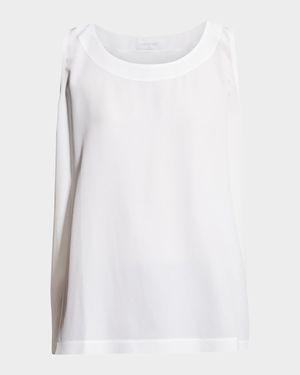 Lightweight Silk A-Line Shell