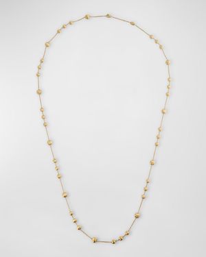 18K Yellow Gold Long Necklace, 36"L