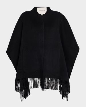 Double-Face Fringe Cape