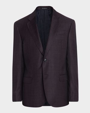 Men's G Line Super 130s Wool Maxi-Birdseye Sport Coat