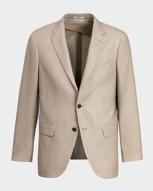Men's Wool, Silk and Linen-Blend Blazer