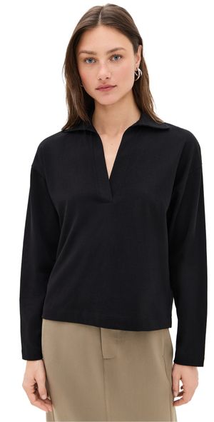 Vince Easy Polo Black XS