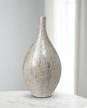 Capraia Coast Mother-of-Pearl Mosaic Vessel, 24"