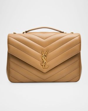 Loulou Large YSL Chain Shoulder Bag in Quilted Leather