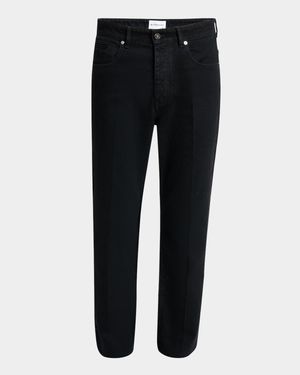 Men's Straight-Fit Black Denim Jeans