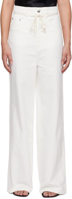 Nanushka Off-White Sato Jeans