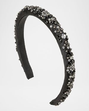 Charna Embellished Silk Headband