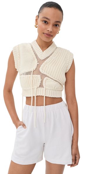 Aisling Camps Tortoise Vest Ivory L