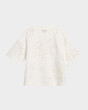Eyelet-Embroidered Cotton Sweatshirt