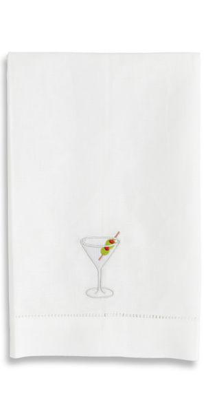 Abbode Martini Tea Towel White One Size