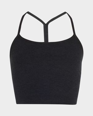 Space-dye Slim Racerback Cropped Tank