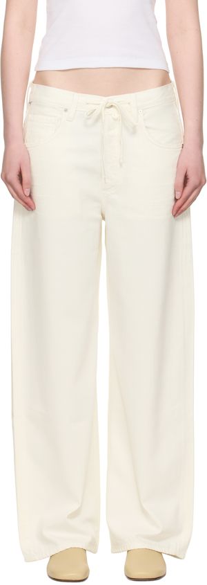 Citizens of Humanity Off-White Baggy Brynn Jeans