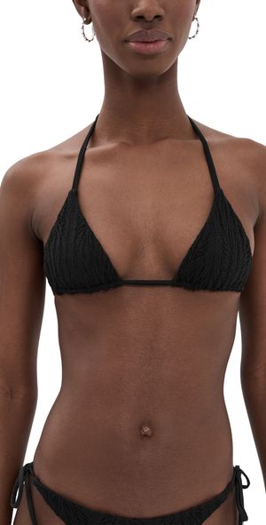 Peixoto Benji Bikini Top Midnight Weave M