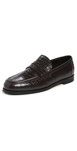 Tony Bianco Zac Loafers Choc Croc 8