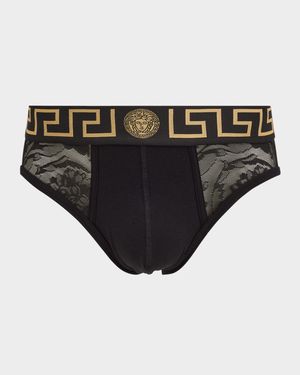 Men's Baroque Mesh Jacquard Briefs
