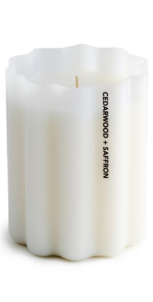 FAZEEK Cedar Wood and Saffron Wave Candle Cedarwood/Saffron One Size