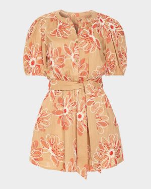 Selby Embroidered Mini Dress