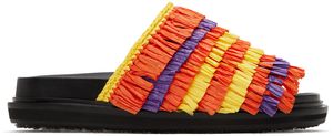 Marni Orange & Yellow Fussbett Sandals