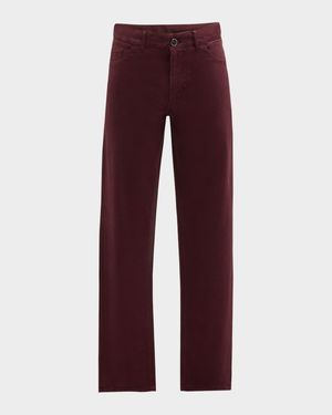 Men's Cashmere-Cotton Slim 5-Pocket Pants