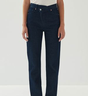 Alohas - Jean droit en coton - Taille L - Bleu