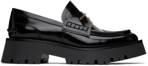 Alexander Wang Black Carter Mid-Heel Lug Loafers