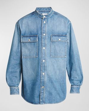 Men's Eco-Wash Denim Snap-Front Shirt