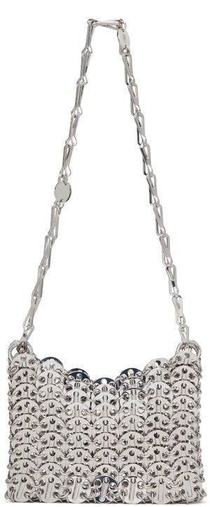 Rabanne Silver Iconic 1969 Nano Bag