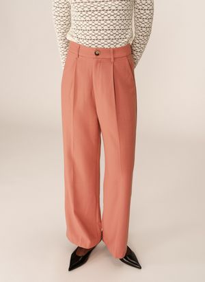 Grace Et Mila - Pantalon tailleur droit - Taille L - Marron