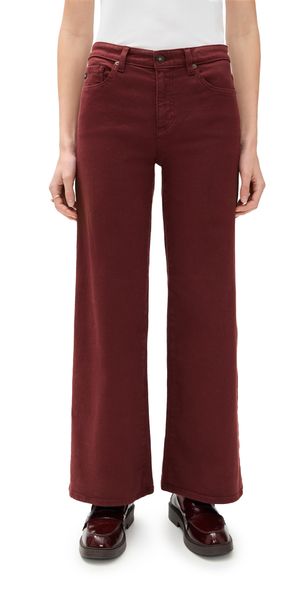 AG Saige Wide Leg Jeans Cranberry 28